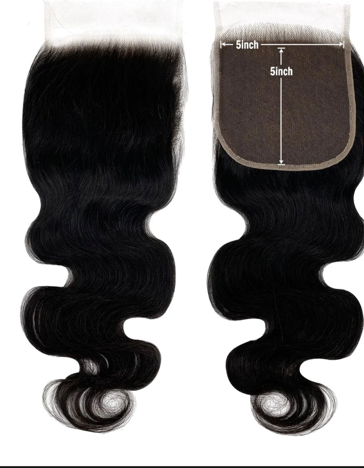 Virgin 5X5 HD Closure Body Wave