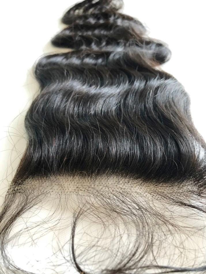 Raw 5X5 HD Closure Natural Wavy